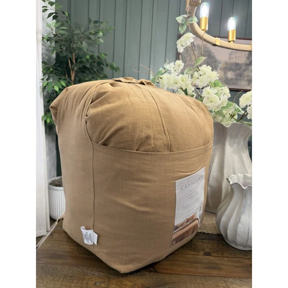 Casaluna Comforter Set Heavyweight Down Alternative, Warm Brown, King/Cal King